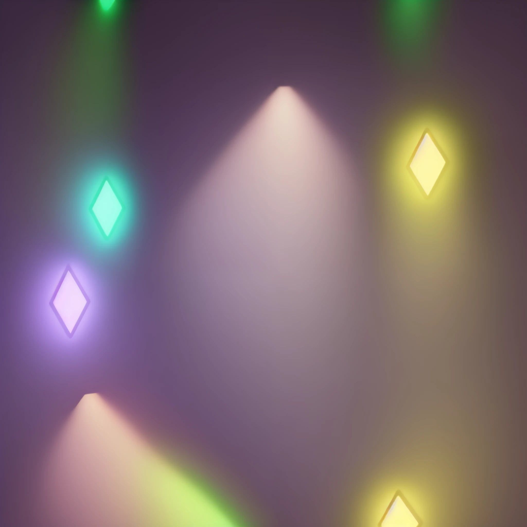 simple purple background wall, 2 green lights on the right and 2 white on the left, ultra realistic 1920 x 1080p 8k