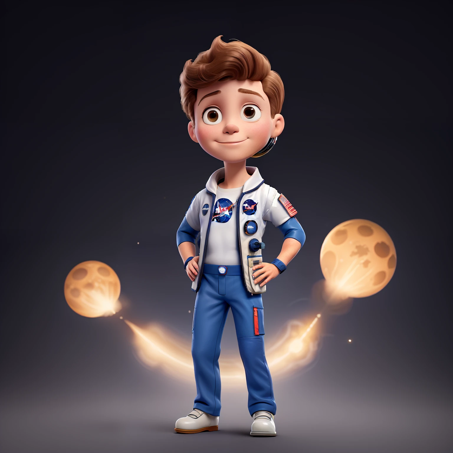 usa roupa de astronauta. Veste um traje de astronauta NASA