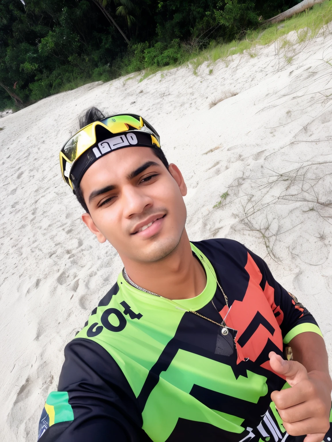 tem um homem sentado na praia com um frisbee, Estilo Zigor Samaniego, andres rios, Jose Miguel Romano Francisca, zigor samaniego, ungina real, ele tem cerca de 2 0 anos de idade, ele tem cerca de 20 anos, victor maristane, Thawan Duchanee, Riyahd Cassiem, Mohamed Chahin