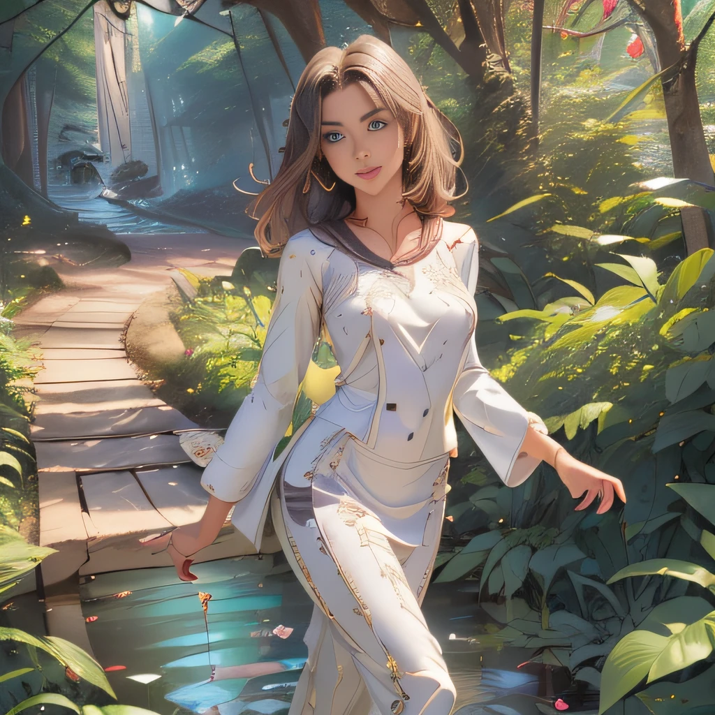 sfw, (Extremely detailed 8k wallpaper:2), (photo:2), (soigne Beautiful girl:2), (gives a lecture to friends:2), detailed (Face and eyes), (hyper realistic:1), (highly detailed:1), (epic realistic:1), rim light, (maximum details:1), cozy, (fullbody:1.0), (looking at viewer:2.0), (Woman's Attractive Qualities:2), (Attractive Woman:2), (Attractive:2), Smile, Intelligence, Empathy, Gracefulness, Sense of Style, Fitness, Grooming, Optimism, (Sensitivity:2), Sincerity, Romantic Gestures, Playfulness, Fashion Sense, (Sensuality:2), Charm, Modesty, Thoughtfulness, (Femininity:1), Flirtatiousness, Warmth, (Physical attractiveness:2), A beautiful smile, A love of life, strength and power, vulnerability, curiosity, wonder, love, (nature background:2), kawaii, waifu, Beautiful breasts, (attractive body:2), (Beautiful body:2), Beautiful pose, attractive pose, (Beautiful legs:1.0), (spread legs:1.0), (Beautiful clothes:1), (classic clothes:2), (elegant clothes:2), (European clothes:2), detailed clothes, (skirt:1), (blouse:1), (provocative pose)