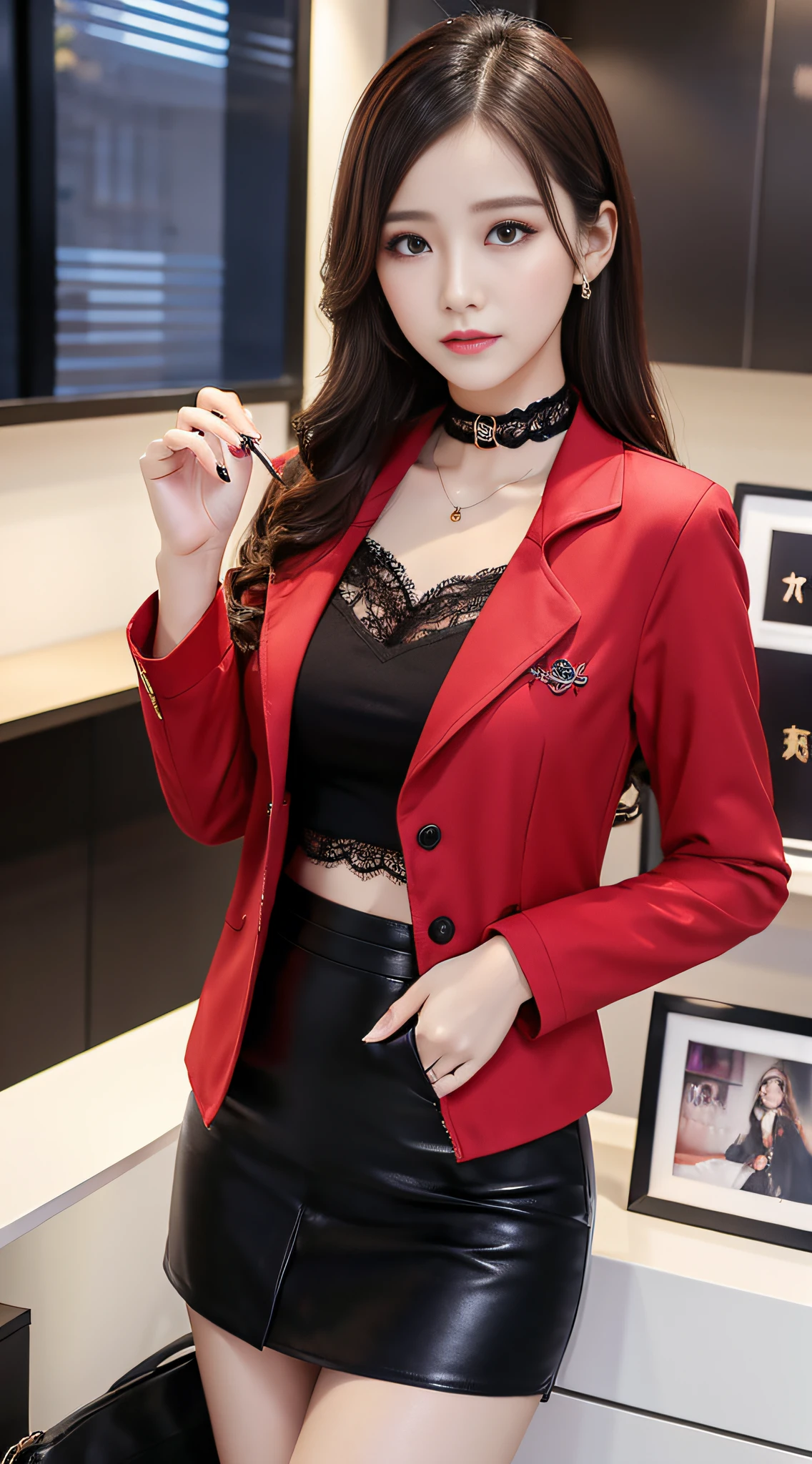 Charming beauties、Office Lady、jaket、tight skirts、Evil Fall、dark、brainwash、Brainwashing device、panthyhose、lacy fabric、beauty legs、a choker、Brainwashing makeup