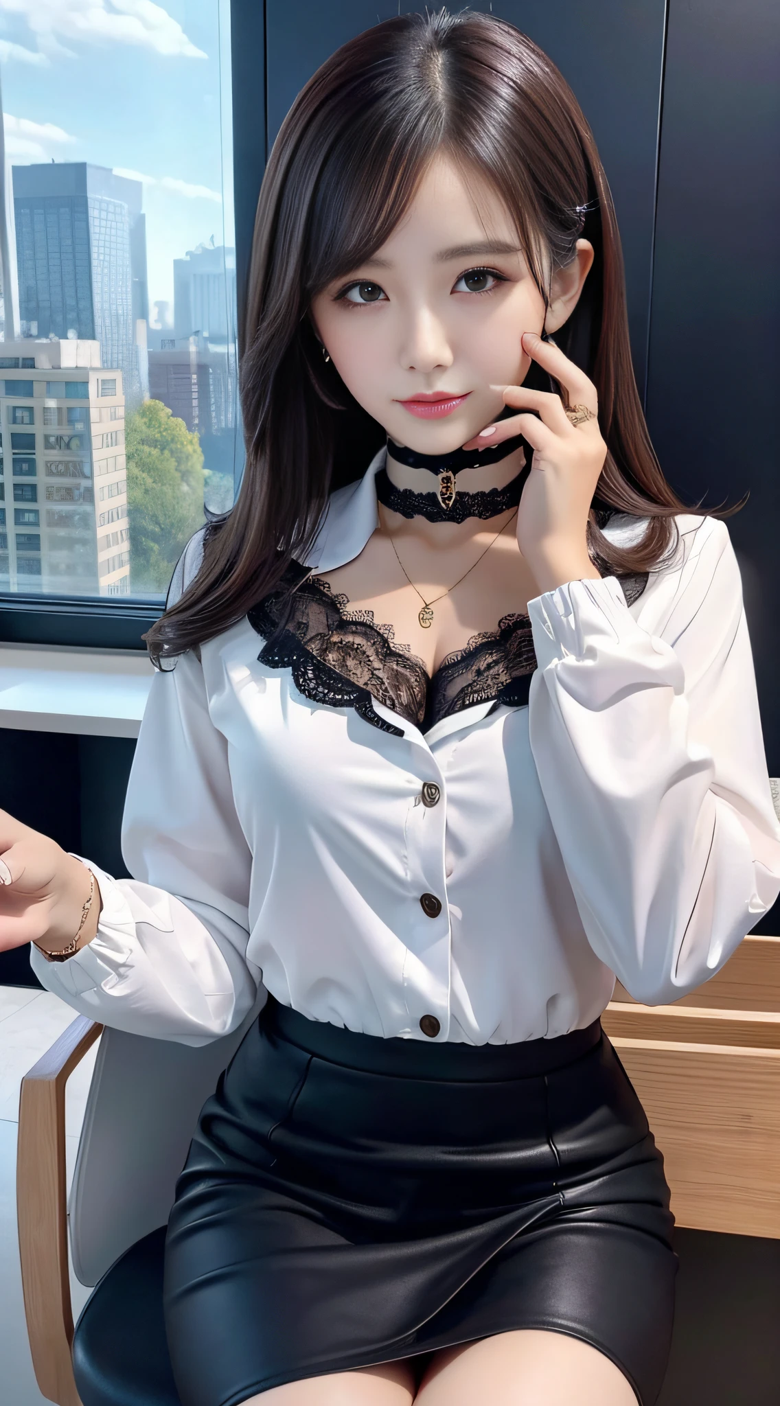 Charming beauties、Office Lady、jaket、tight skirts、Evil Fall、dark、brainwash、Brainwashing device、panthyhose、lacy fabric、beauty legs、a choker、Brainwashing makeup