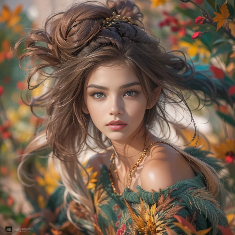 Create the most beautiful woman image, Compared to South America,Creel, Beautiful girl are the most beautiful, Pretty girl, Mujer bonita, arte (imagen:1.3), (Estilo de portada:1.3), modaab, Mujer, Vibrante, vestimenta, posando en un firmamento dramatico, posando como wifu, frente, De color, fondo, asombroso, moderno, trendy, moda, Cara detallada, Piel impecable, ojos detallados, ojos perfectos, sexy young, full body, shoot, on the floor