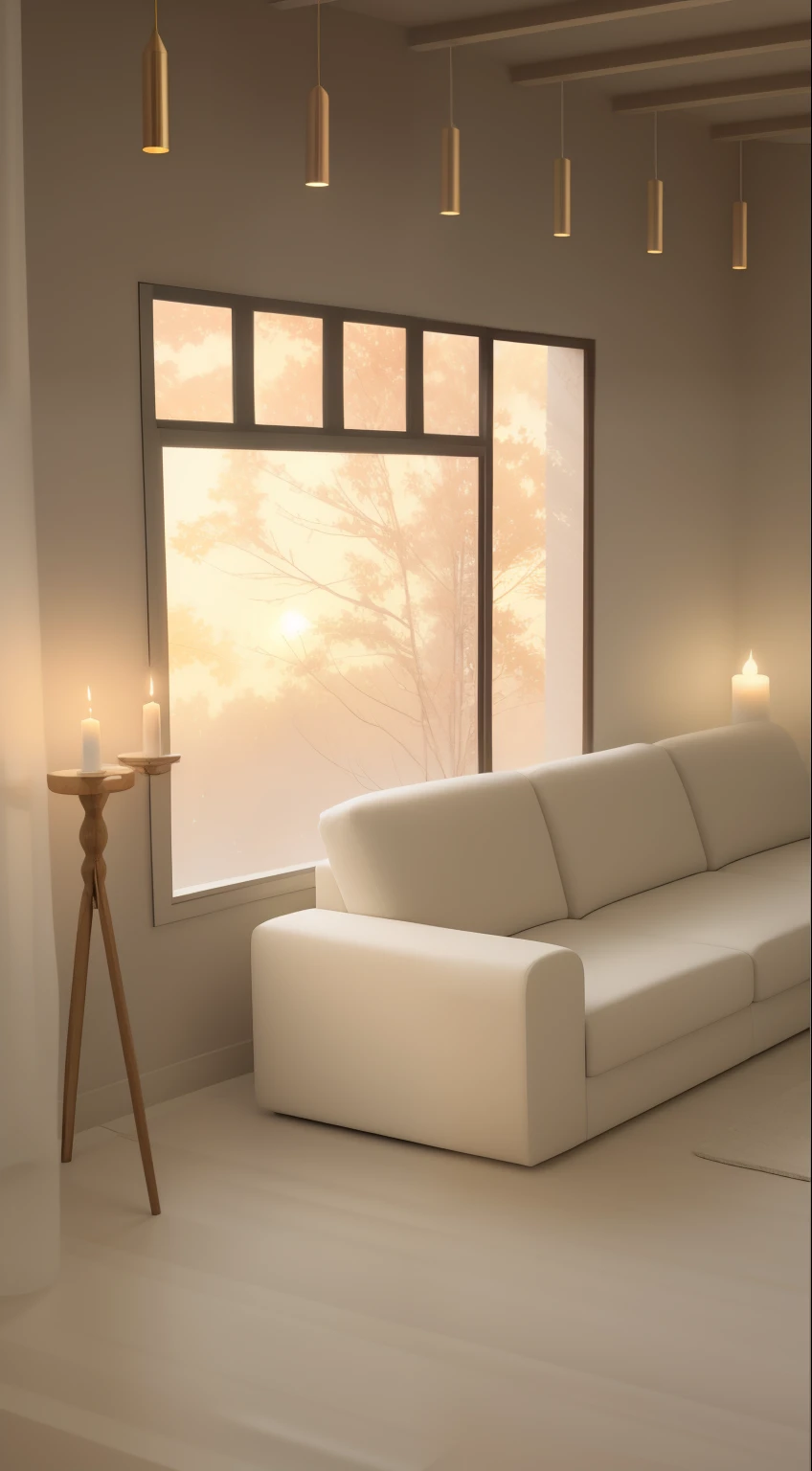 Warm House , Comfortable room , Minimalism, Aesthetic, Thanksgiving, Candle, Aesthetic, UHD , 8K