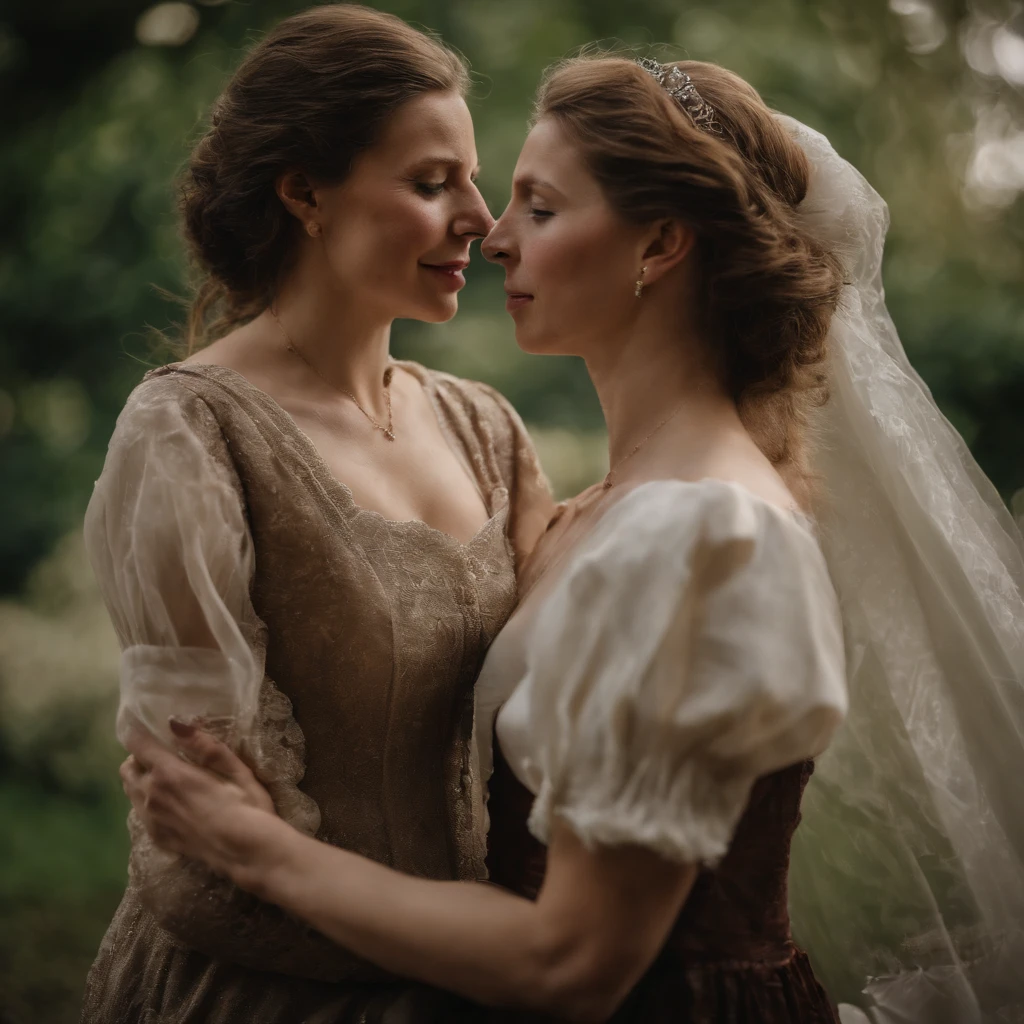 sexy princess anne of the UK age 20, lesbian, embracing her lesbian 20 year old lover who is a lover and a commoner and passionately kissing on the mouth
