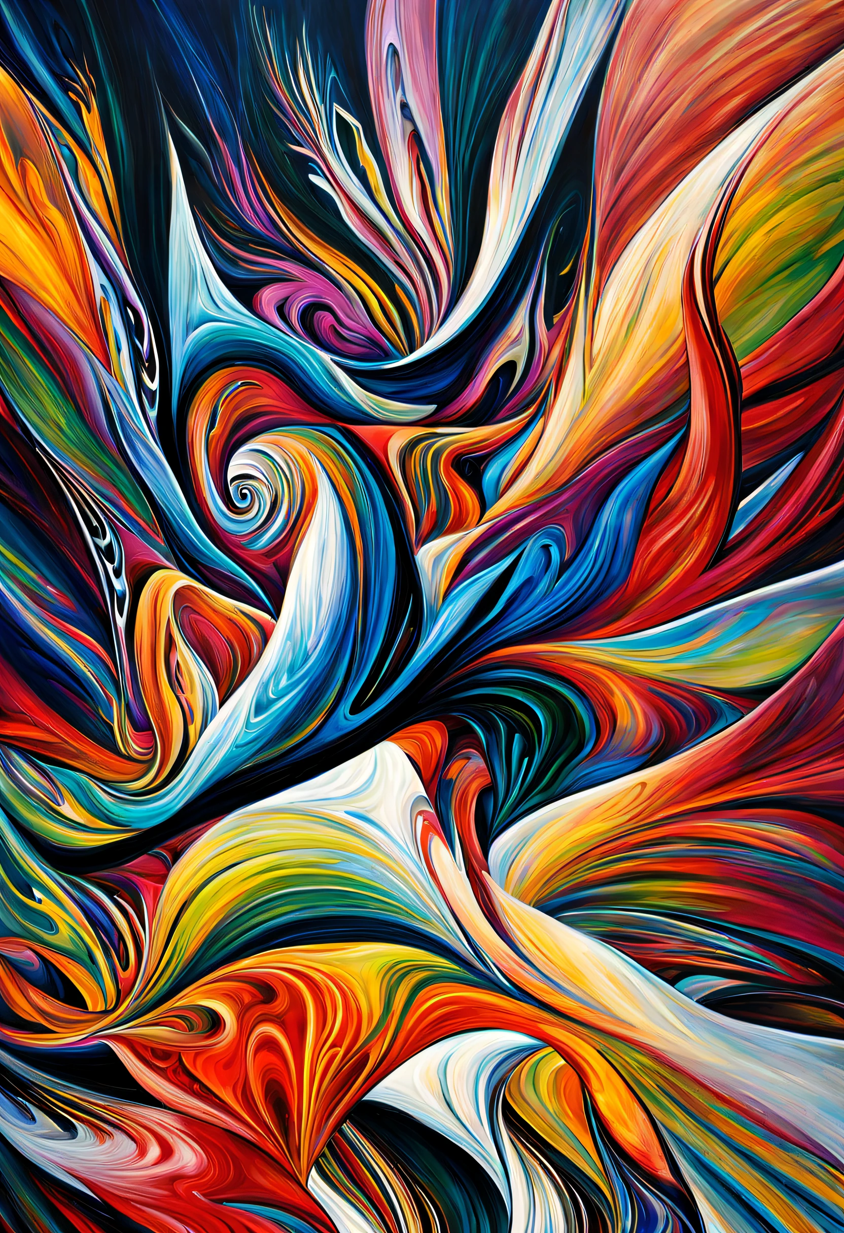 Capture the Essence of Chaos: Create an abstract painting that embodies the dynamic interplay of conflicting forces, emotions, and energies. Use bold strokes, vibrant colors, and unconventional shapes to convey a sense of turbulence and harmony coexisting within the canvas. Let your imagination run wild as you explore the boundaries between order and disorder, creating a visual representation of the beauty found in the midst of chaos."