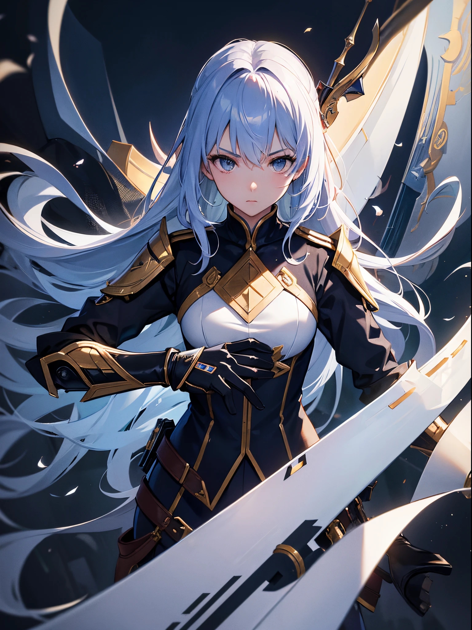 1girl, masterpiece, highres, yunani suit, assasin suit, aeolian ghost blade, transparent mask, scar, model pose, potrait, ultradeailed, hyperrealistic