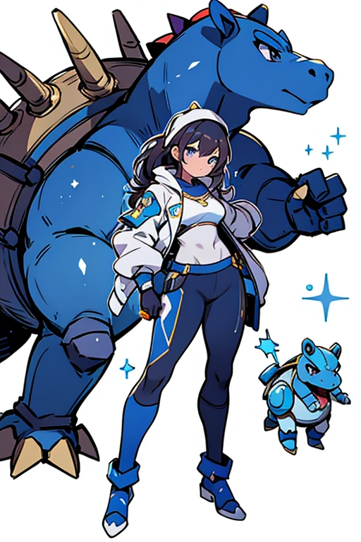 human Blastoise; glitter; full body