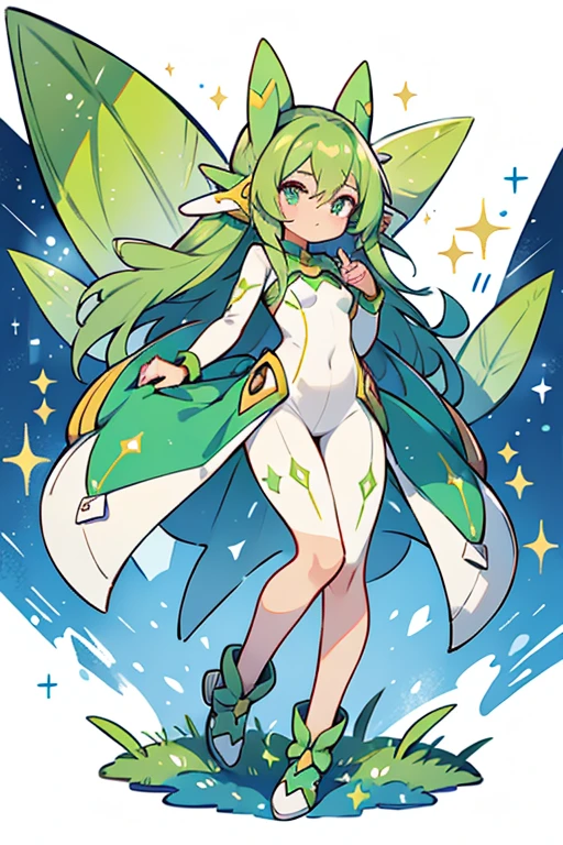 human Metapod; glitter; full body