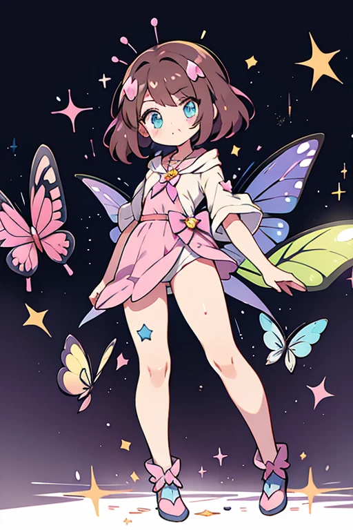 Butterfree from pokemon are human; glitter; full body