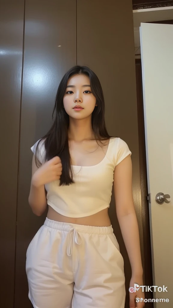 potrait of korean female 20 years old, black hair, RAW Photo