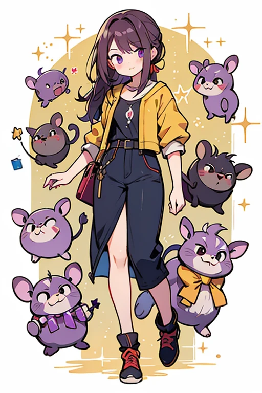 human Rattata; glitter; full body