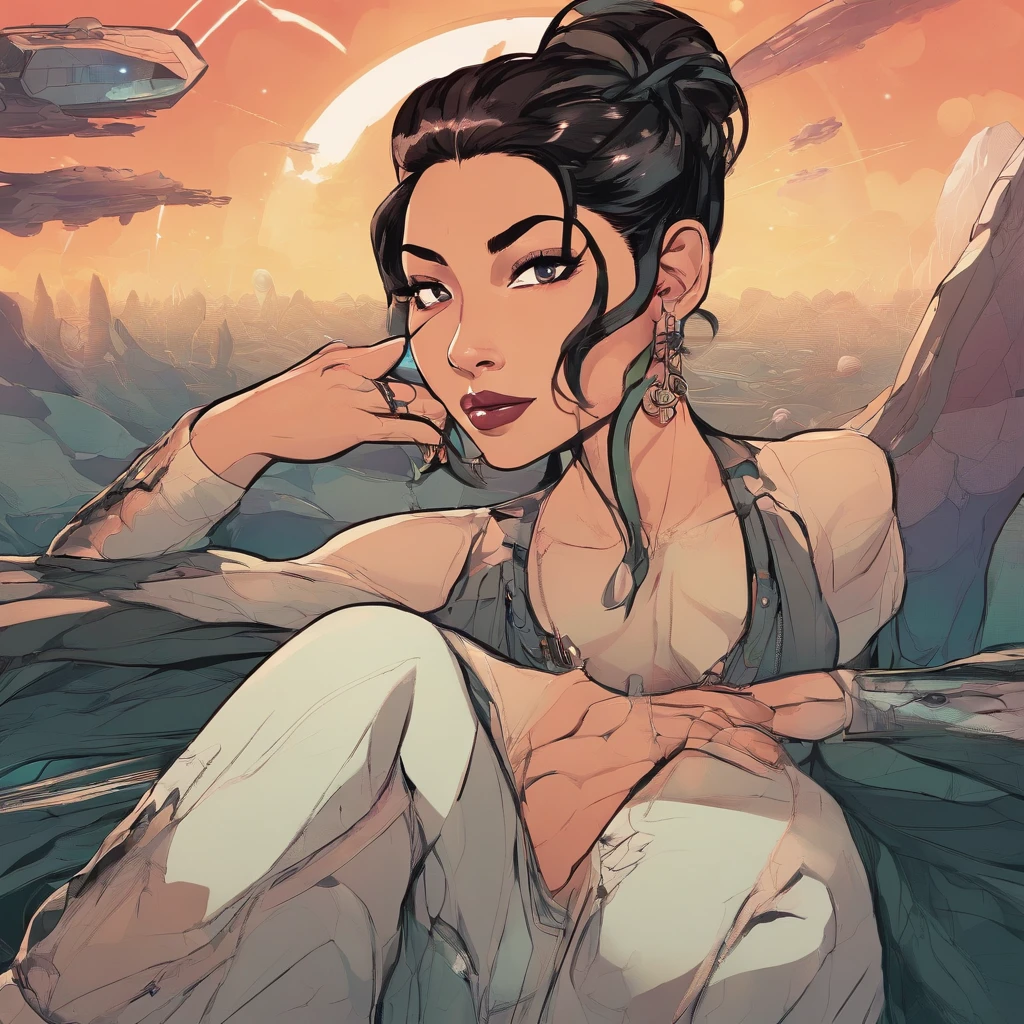 nude asian woman, shy, by josan gonzalez