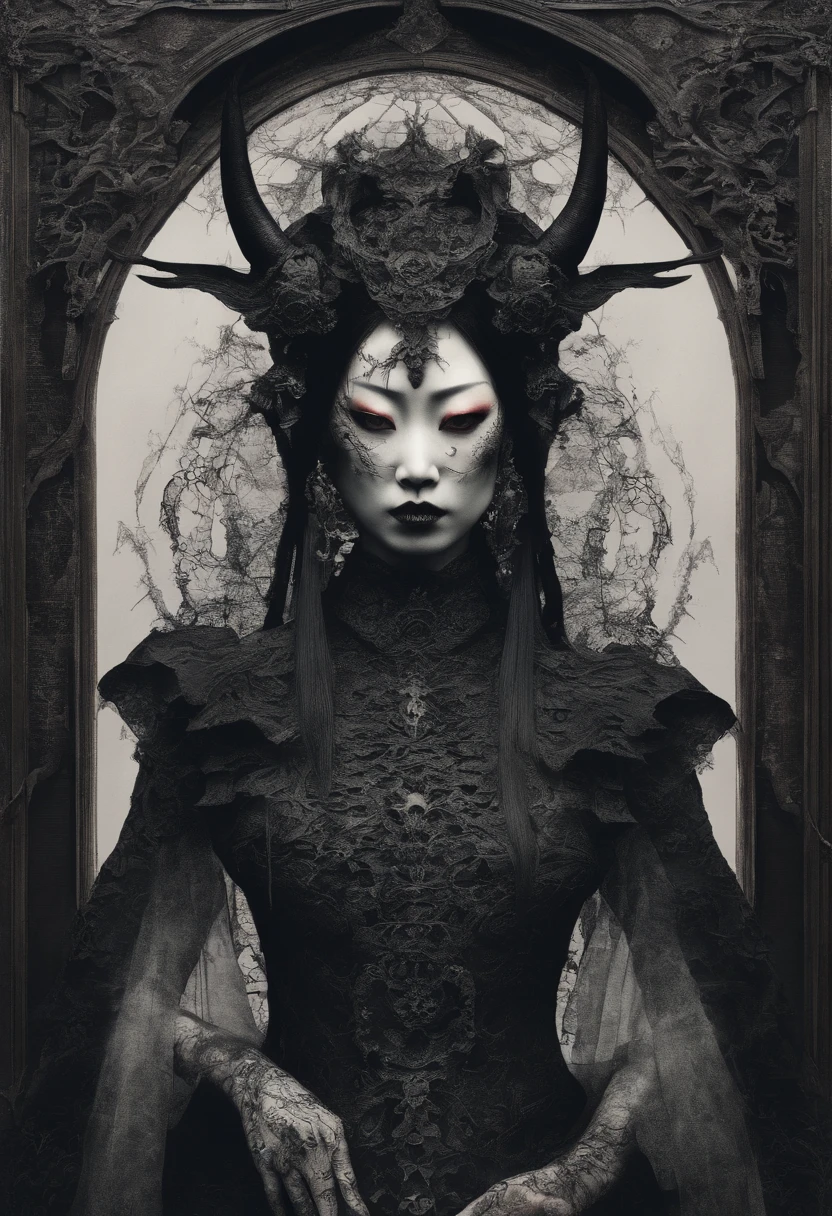 Japanese female demon，Ganzkörperesbian