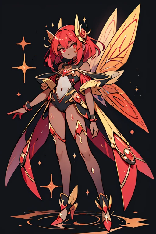 Beedrill human fusion ; glitter; full body