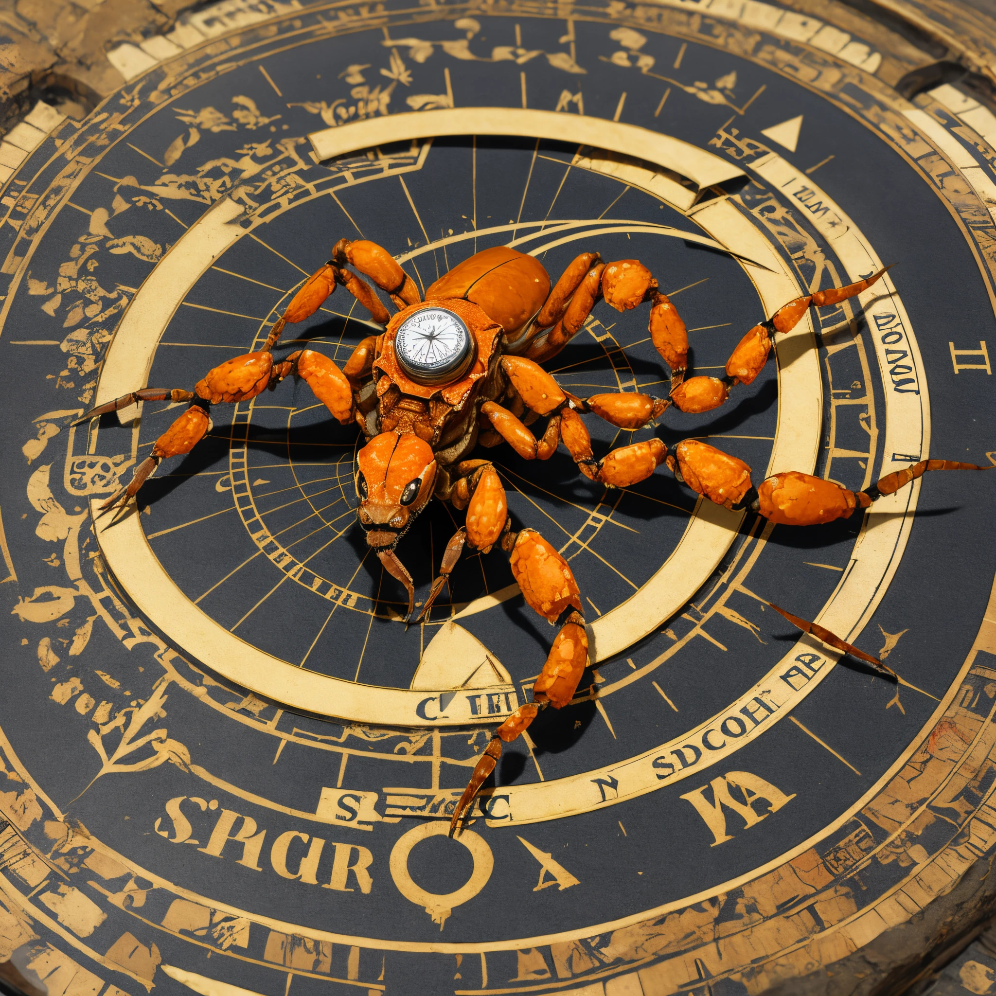Vetorizar uma imagem de adaga, a scorpion a compass