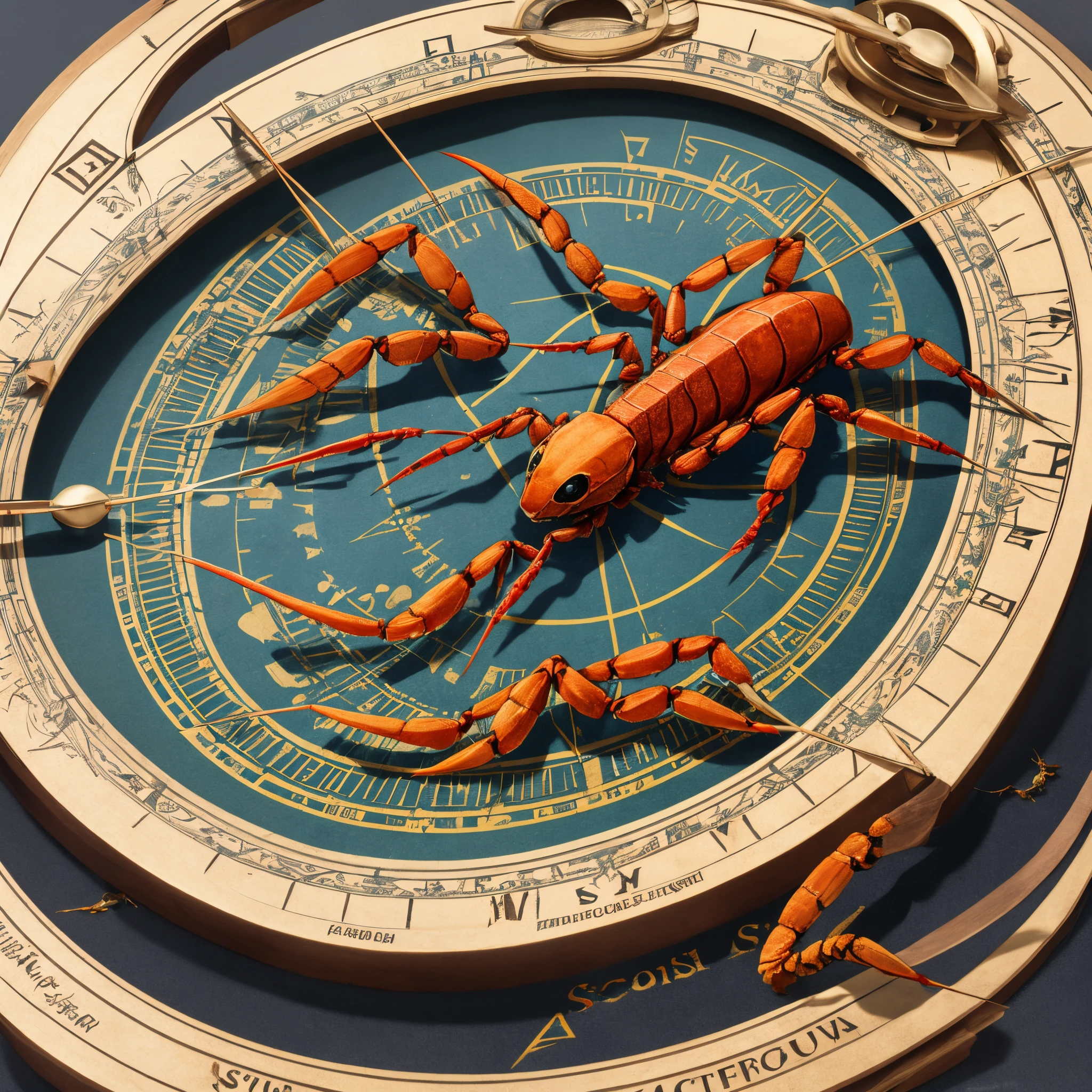 Vetorizar uma imagem de adaga, a scorpion a compass