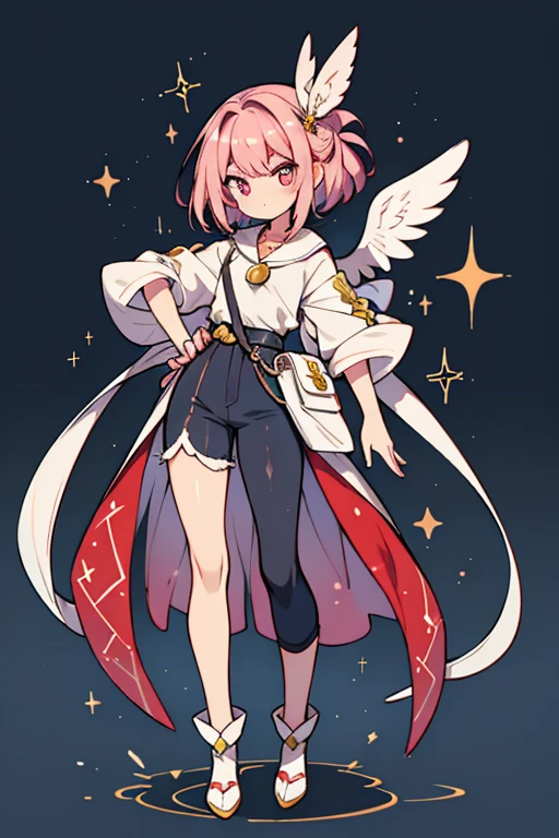 Pidgeotto human fusion ; glitter; full body