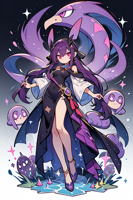 Arbok human fusion ; glitter; full body