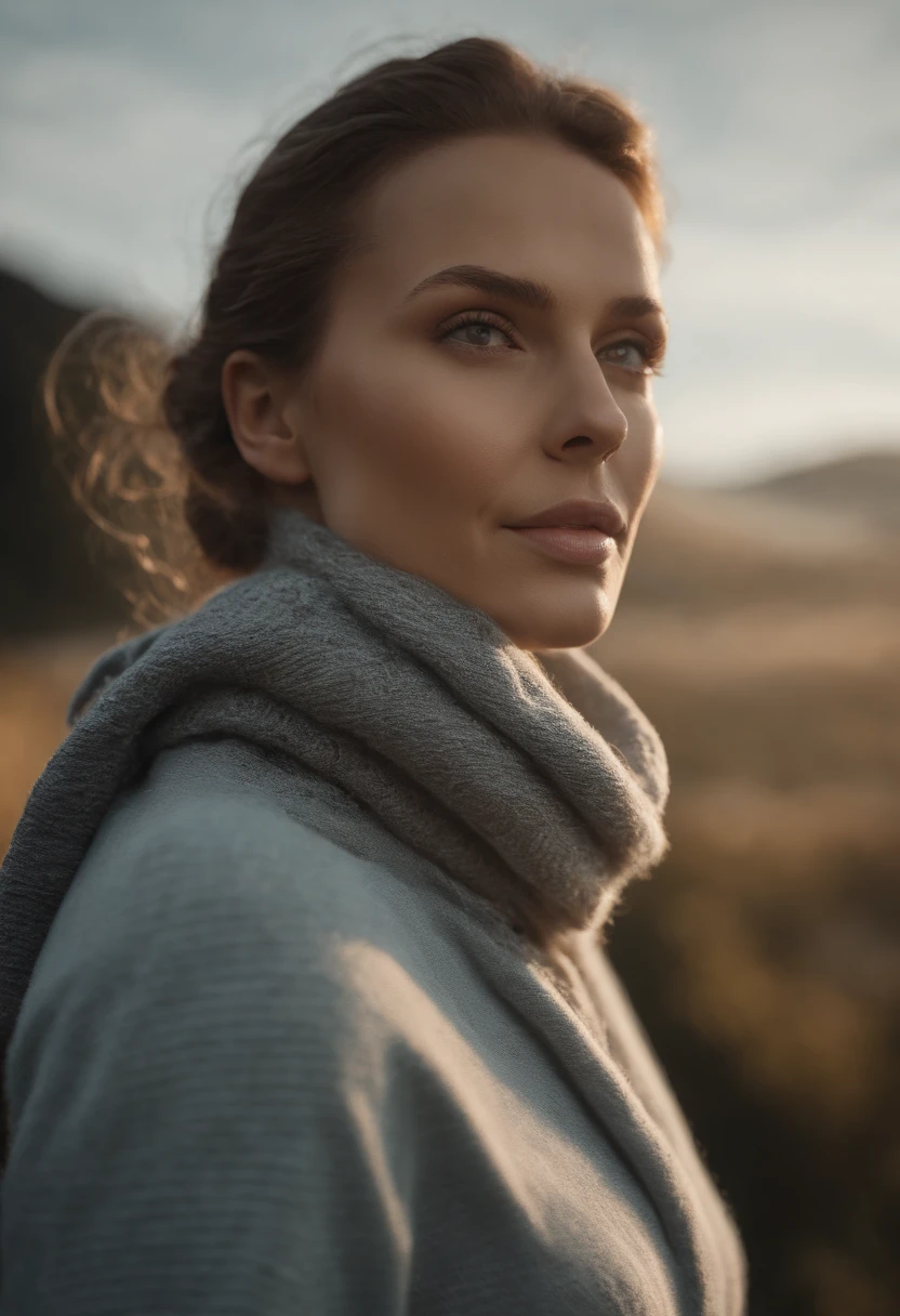 Arafid Woman, (Meisterwerk: 1.3), (8K, realistisch, RAW-Foto, best qulaity: 1.4), best qulaity, hight resolution, Meisterwerk, bestes Detail, 8K, 3D-Modell in hellblauem Kapuzenpulli und Hose, im weichen Stil gemacht, Gesichtsdetails, Mulattin, bodenlang, Fantastic quality, weibliche Ausgelassenheit, mattes Foto, keine Beschriftungen oder Logos