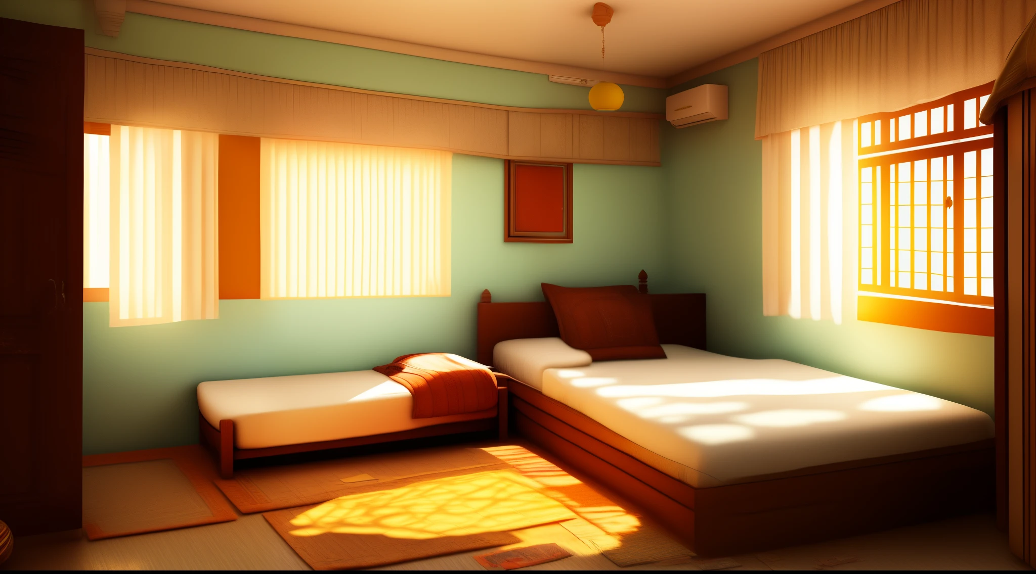 cartoon house room interior, poor house room interior, room , bad condition room interior, a Indian room a small room, Indian room interior bright white lighting