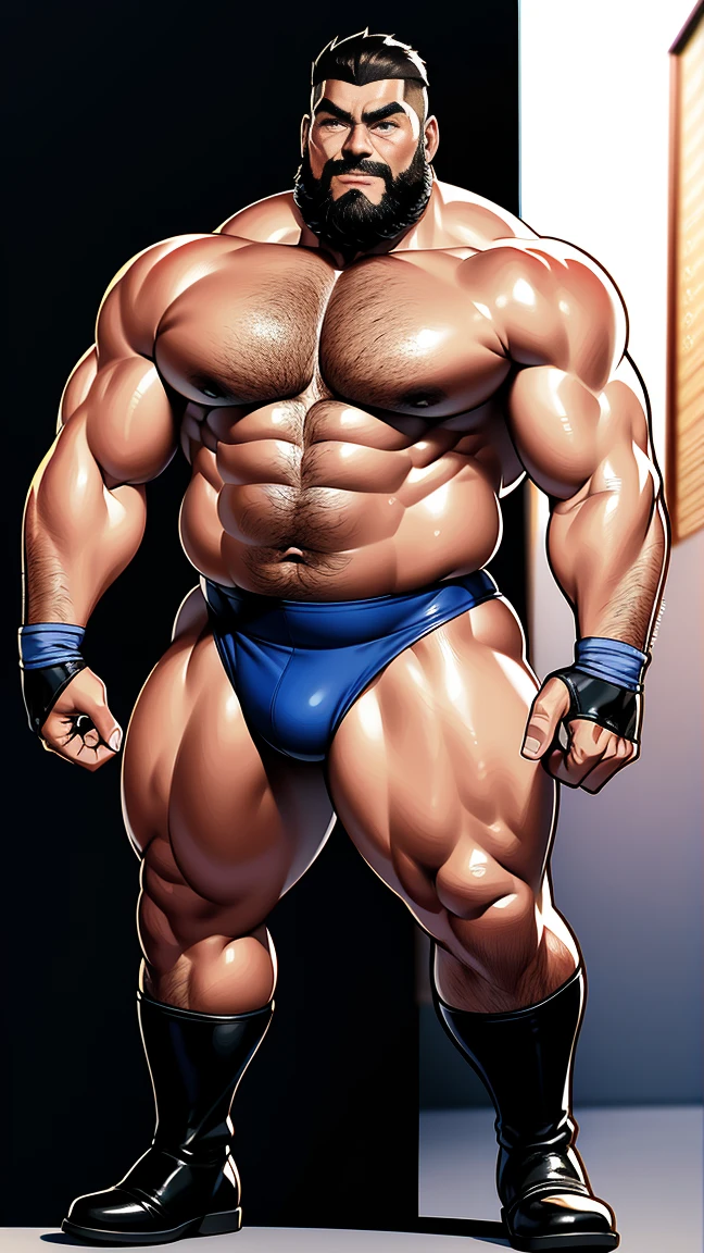 the only person,male people,Muscle wrestler,Muscular,Stout wrestler,Asian people,jpn,Uncles,60-year-old middle-aged man,Short hair details,Short hair details,Wrestling boots,Full body like,Panorama characters,WWE ring,WWE American professional wrestling,spotlight lights,cellshading,visions,pantiess,fatness,age 55,,Middle age,tattoo is,Fingerless gloves,Wheat-colored skin,oilly skin,Dark skin,Show off your chest muscles,Sumo wrestler,body builder,Wide sideburns,Pronounced abs,ssmile,beard is gray,White hair,(Full body like:3),Hands are very thin,bright outside,outdoor background