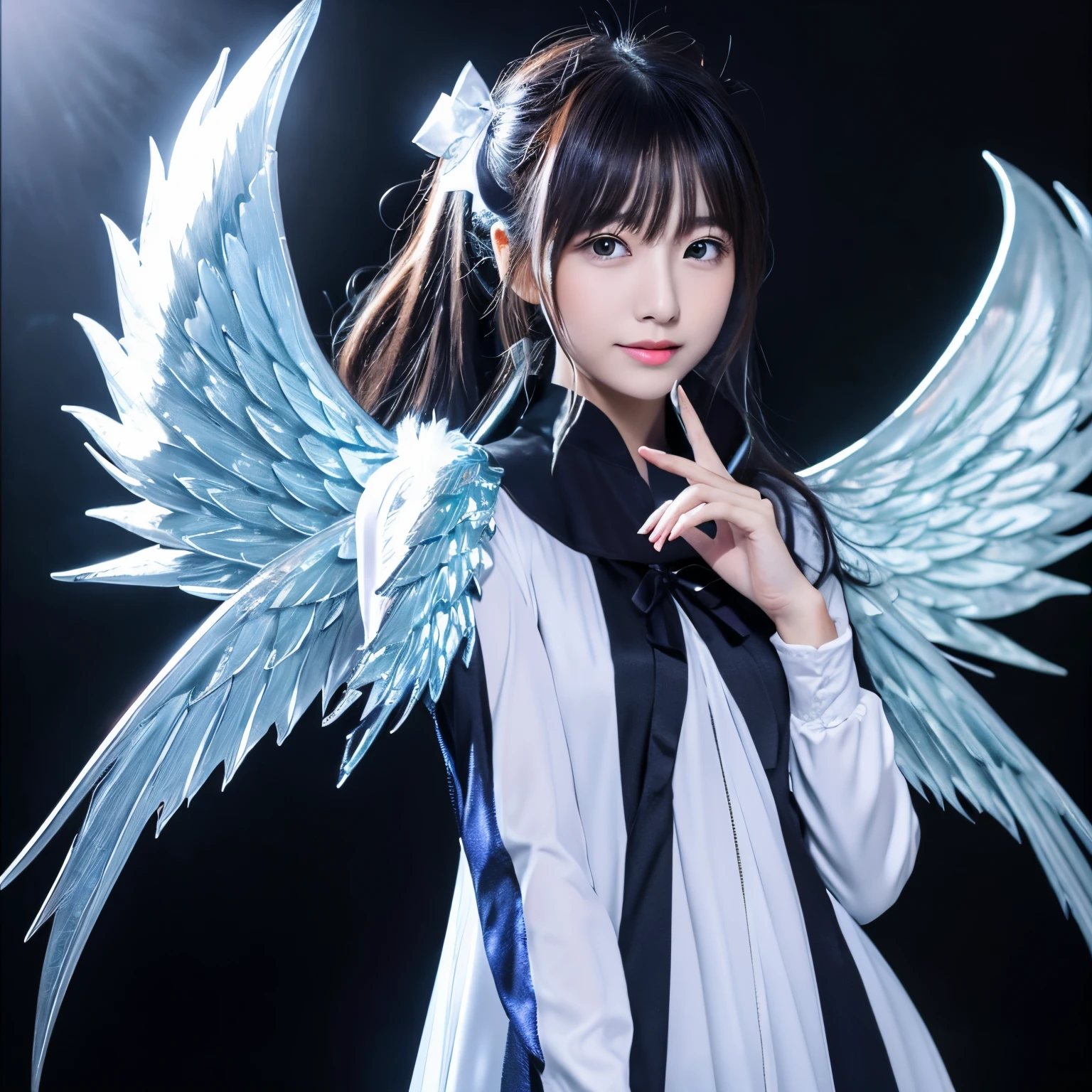 ghosts、shinigami、silver、2 angel wings、2 devil wings、large wings、cool