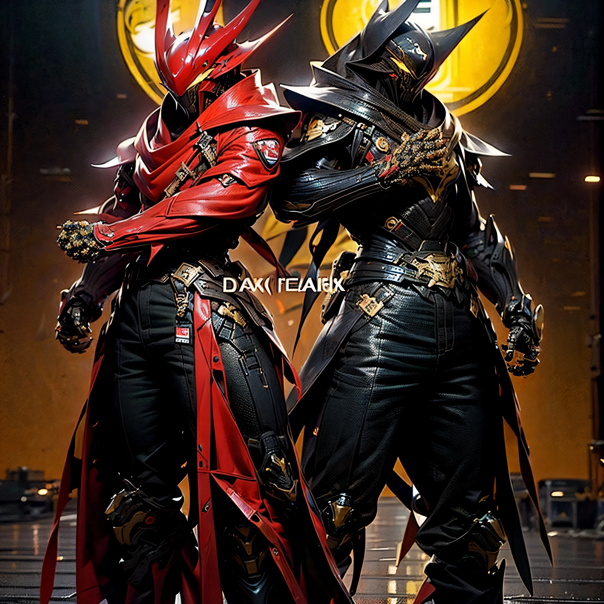 a man in a red jacket and black pants standing in a dark room, wearing cultist red robe, crimson attire, character from mortal kombat, as a character in tekken, fighting game character, cyberpunk assassin, red hooded mage, cyberpunk outfits, crimson clothes, the red ninja, wearing leather assassin armor, an edgy teen assassin, cool red jacket, cyberpunk street goon