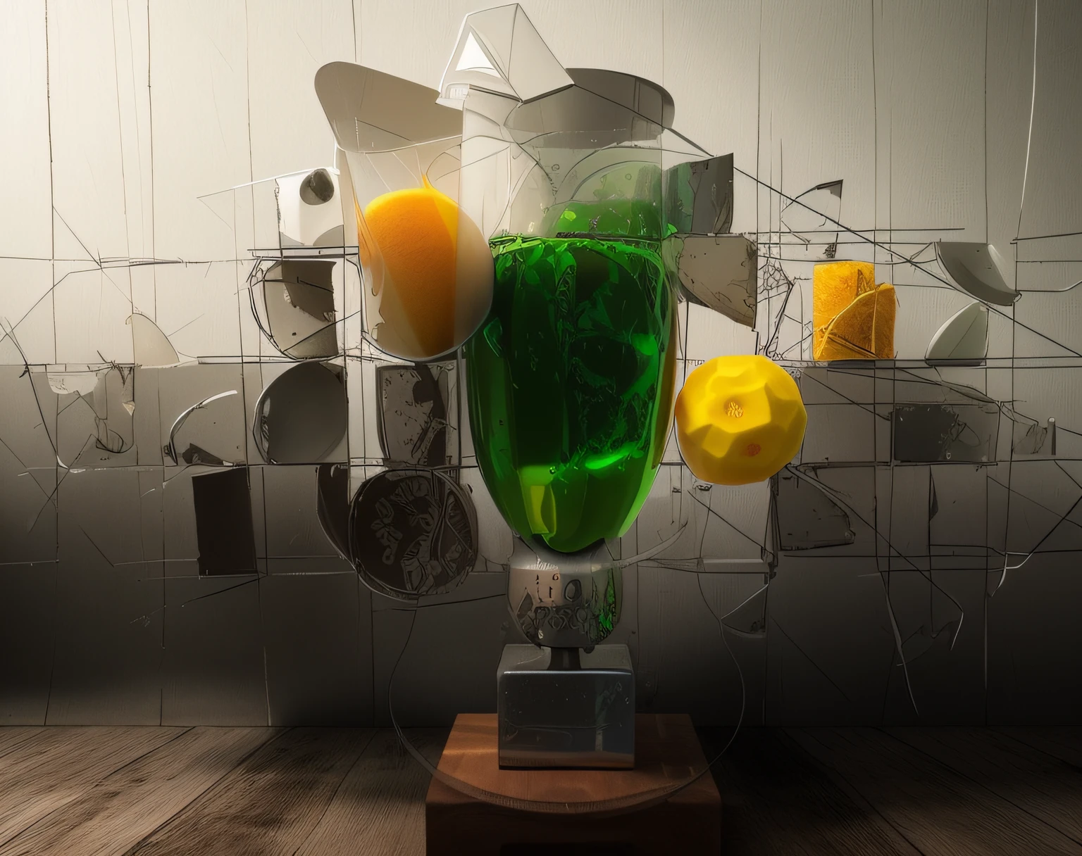 hay una cafetera negra con un mango verde y un mango rosa, con detalles de color fluo, Imagen detallada del producto, Foto del producto, por Bernard D'Andrea, Imagen del anuncio, Sobre un fondo blanco, por Dietmar Damerau, bote, caldera, escutoides, designed in blender, Imagen del producto, batidora, David Nada