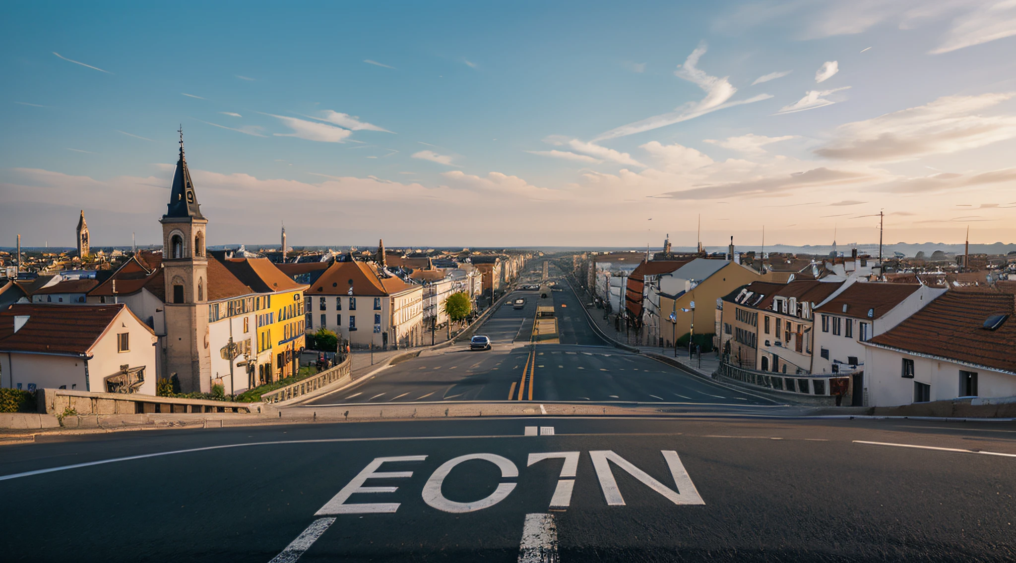 First view of European roads