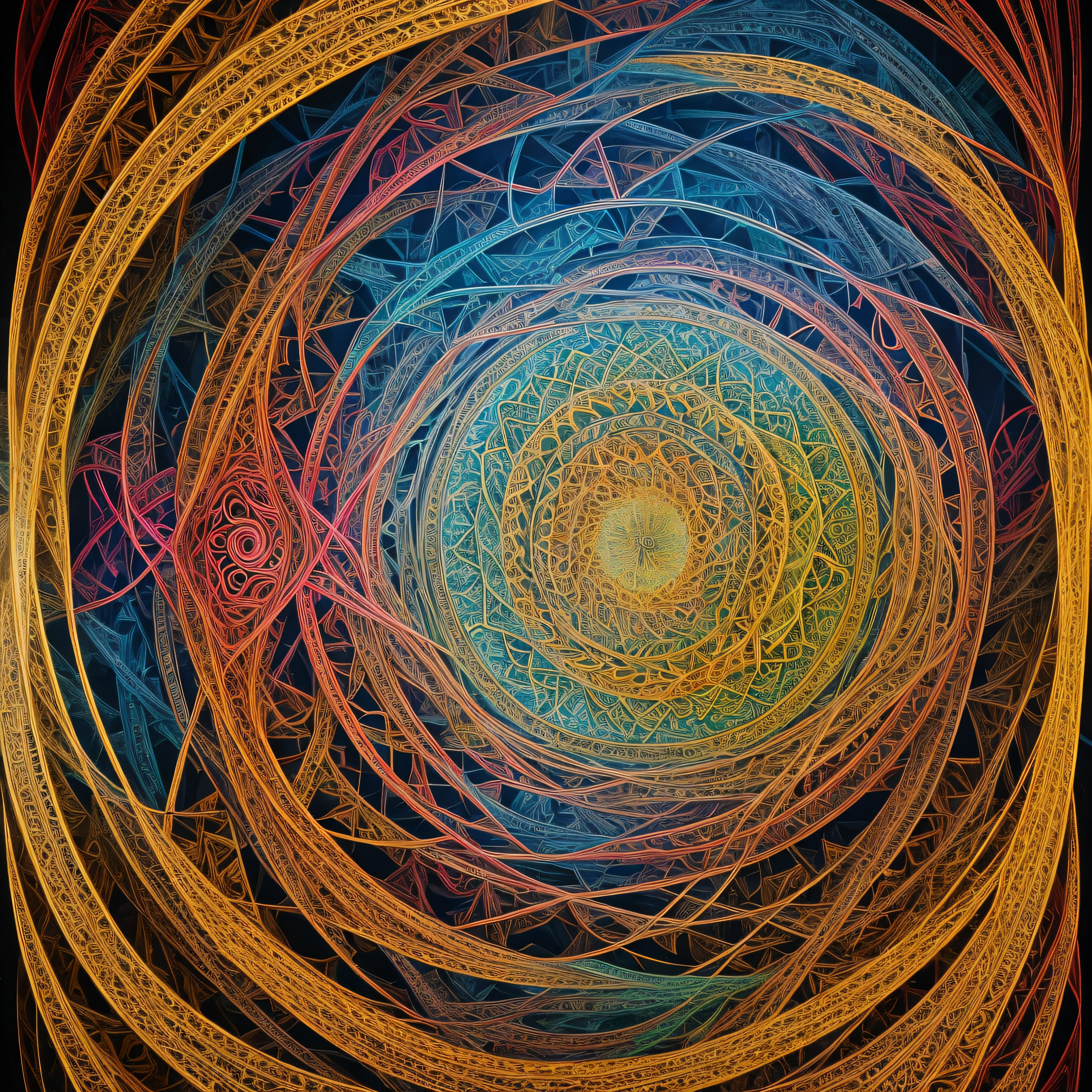 Official art, Unity 8k壁纸, ultra-detailliert, Beautiful and aesthetic, masutepiece, Best Quality, (Zentangle, mandalas, Tangle, Entangle), (Fractal Art:1.3) , 1womanl, Big Breast, Extremely detailed, Dynamic Angle, cowboyshot, Most Beautiful Form of Chaos, Elegant, a brutalist designed, vivd colour, romanticism, Atmospheric, ecstasy of musical notes, streaming musical notes visible