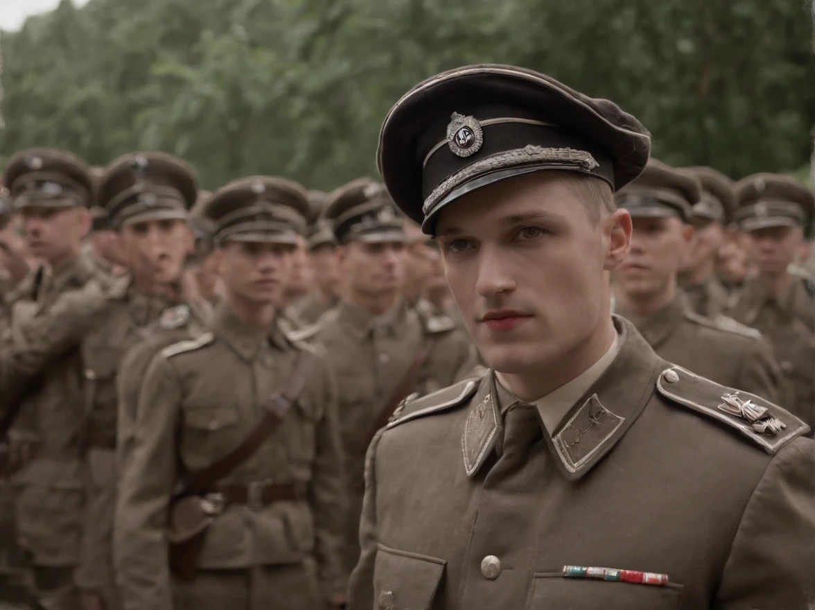 Nazi SS parade 2008 on a tropical island