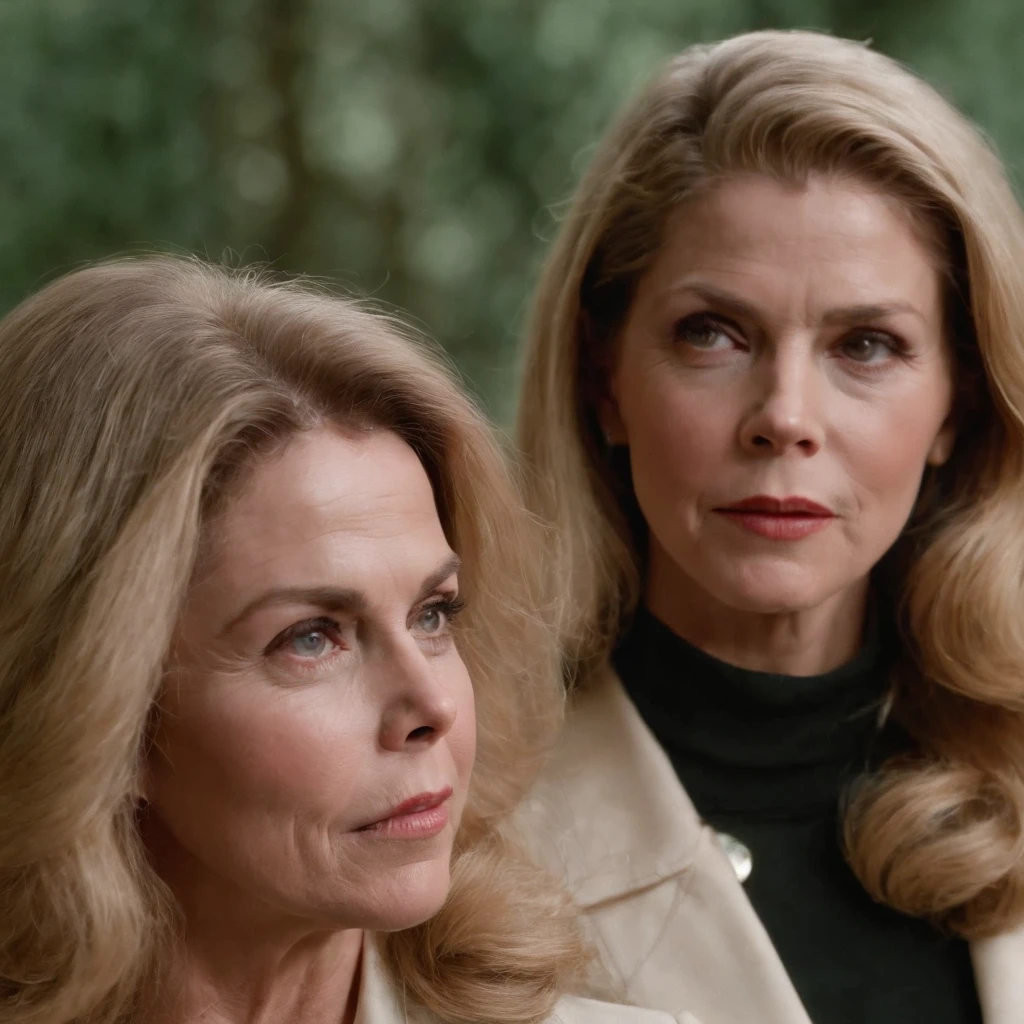 Elizabeth Montgomery as Samantha Stephen with Elizabeth Montgomery Serina