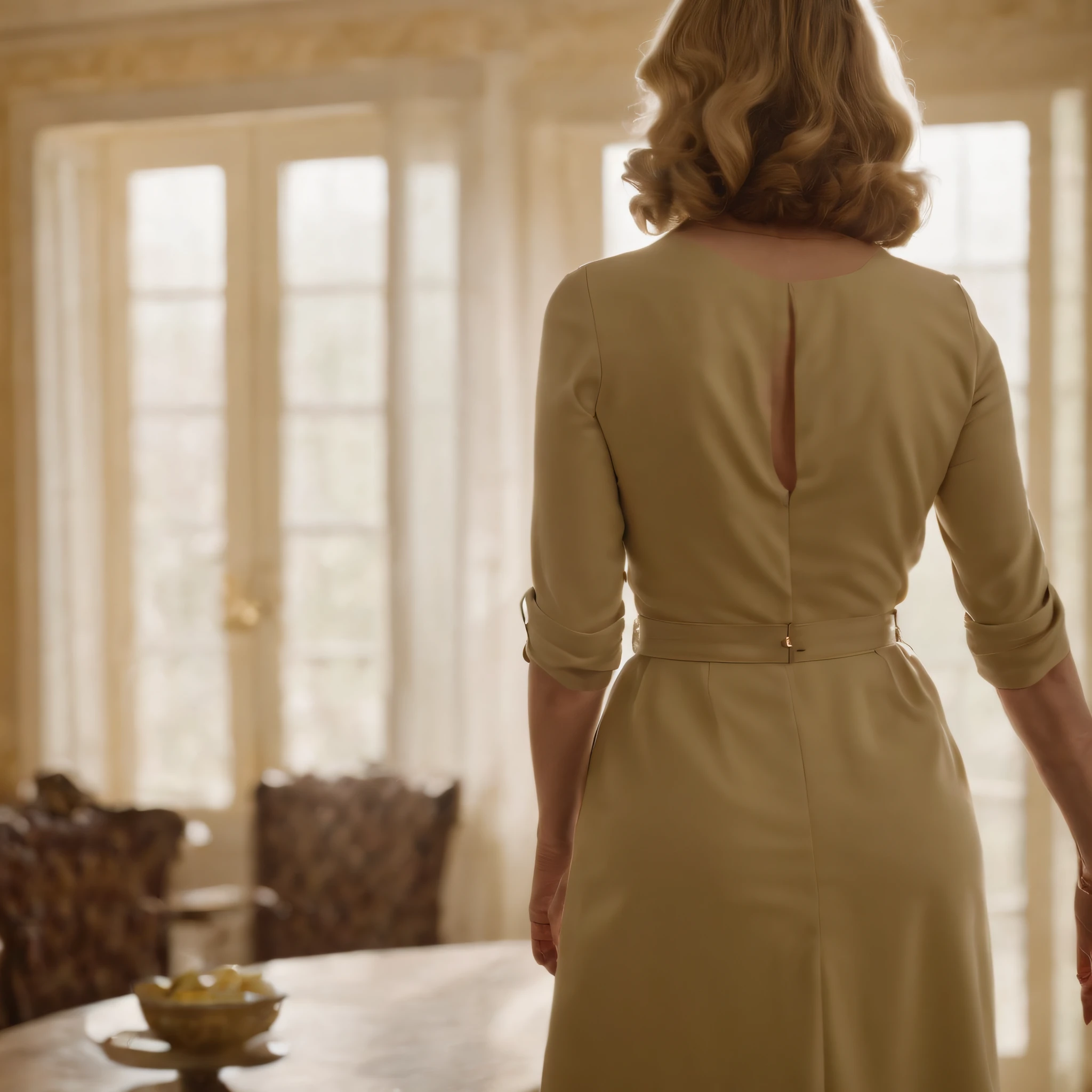 Elizabeth Montgomery as Samantha Stephen, full body, from behind