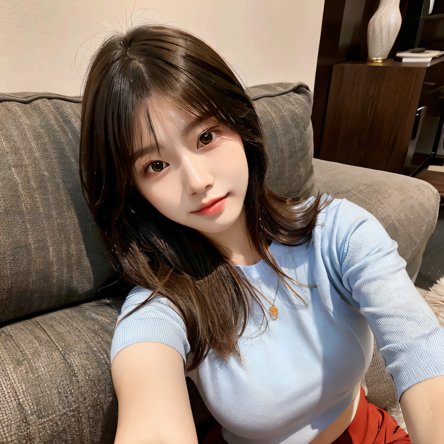 masterpiece, best quality, Soft lighting, Ridiculous, 1 girl, Focus only,,Huge Breasts,Cleavage,Become a, Skin tooth shape, Perfect face, puffy face, Pretty Face, big eyes, puffy eyes, Perfect eyes, eyelash, Hu Tao (Genshin Impact) from Genshin Impact, outdoor, bamboo forest, 8K, Ultra HD, High Dynamic Range, (masterpiece:1. 5), (best quality:1. 5)