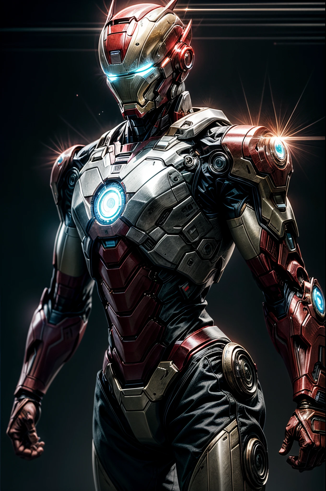 android like ironman, full white color