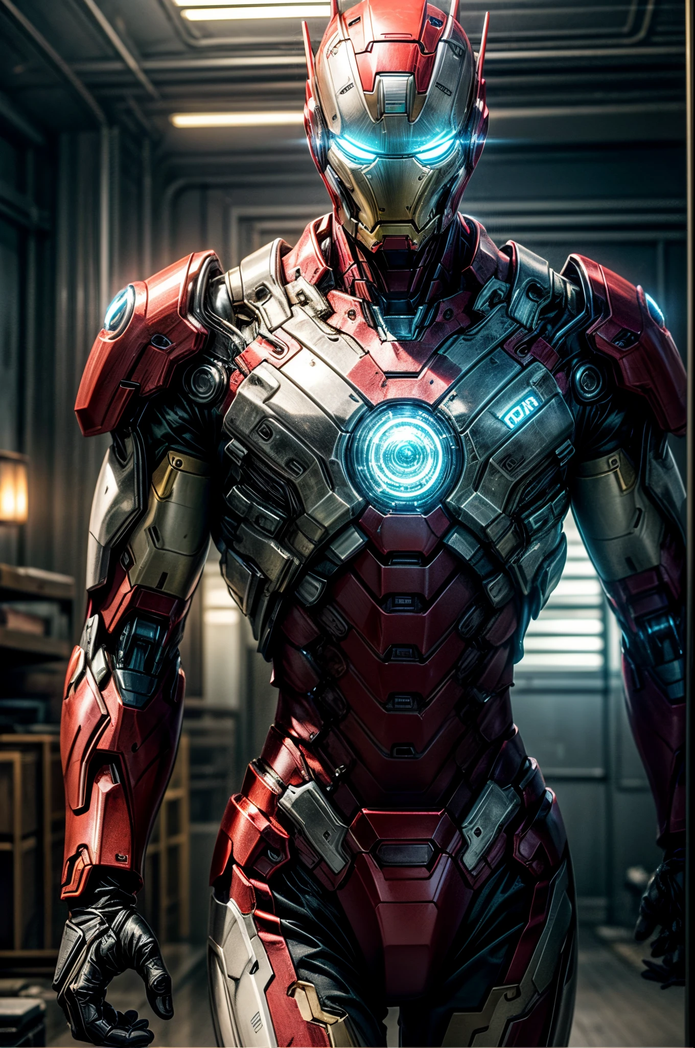 android like ironman, full white color