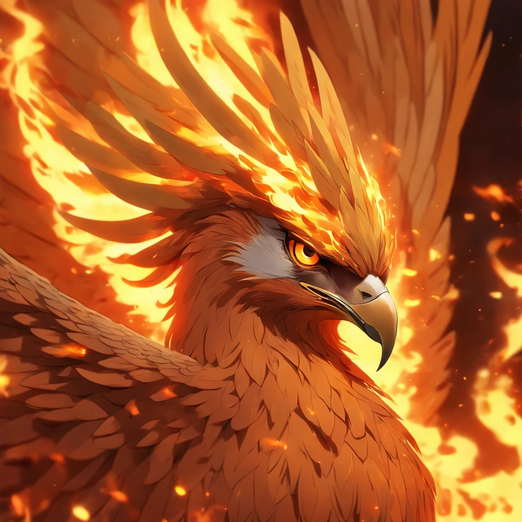 Close-up of a phoenix with fire and flames, With blazing golden flame wings, With fiery golden wings, Epic fantasy art style, artistic concept | Art germ, Chinese Phoenix, Very detailed ArtGerm, epic fantasy digital art style, mythological beasts, The Complete Paintings of the Elementalists, epic beautiful art