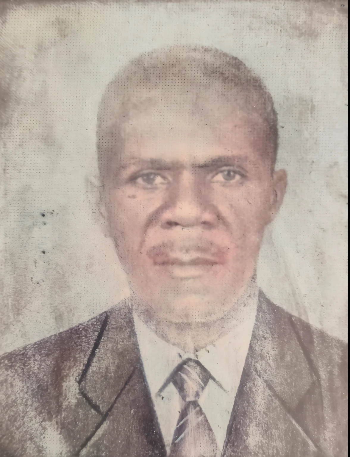 crie uma Fotografia realista de um homem de terno e gravata, baseada nesta imagem Homem de 4 0 anos, foto de um homem, pele negra realista