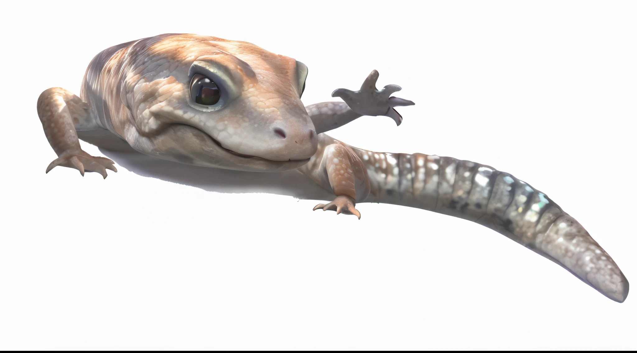 Comfortable poster,Cute lizard,Lizard waving its claws,hyperrealism photography,A large mushroom on an icy planet, in a. Lavender smoke, Octane rendering of the Weta number, Exotic pastels, Ray-traced lighting and reflections
