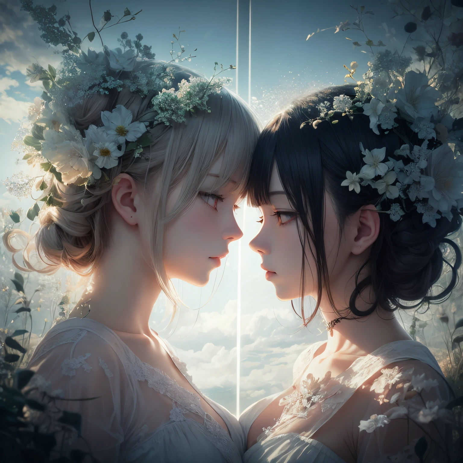 double exposure、heaven、Hell、perfect-composition、Art Works