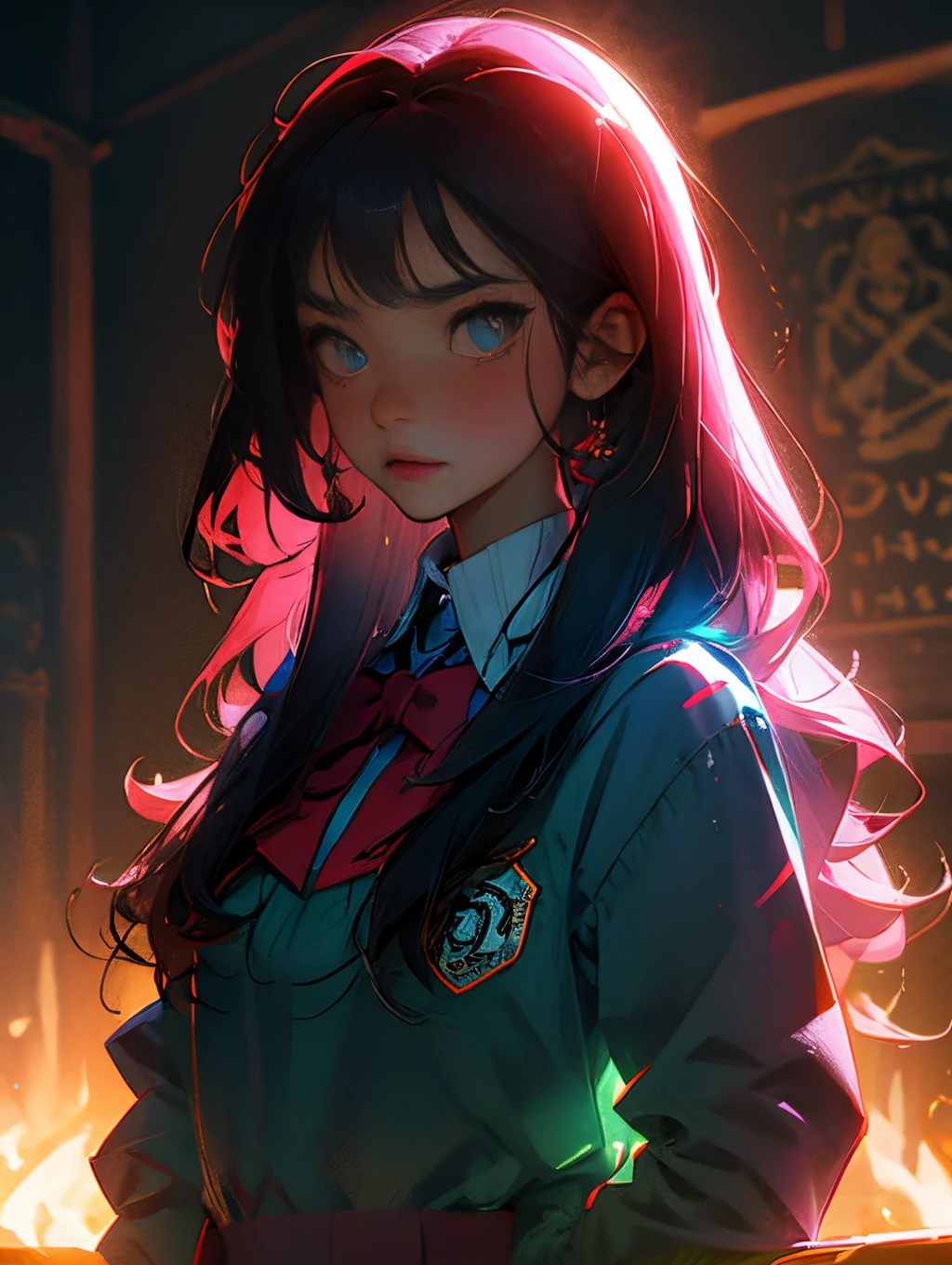 Imarachio hi-school girl glare