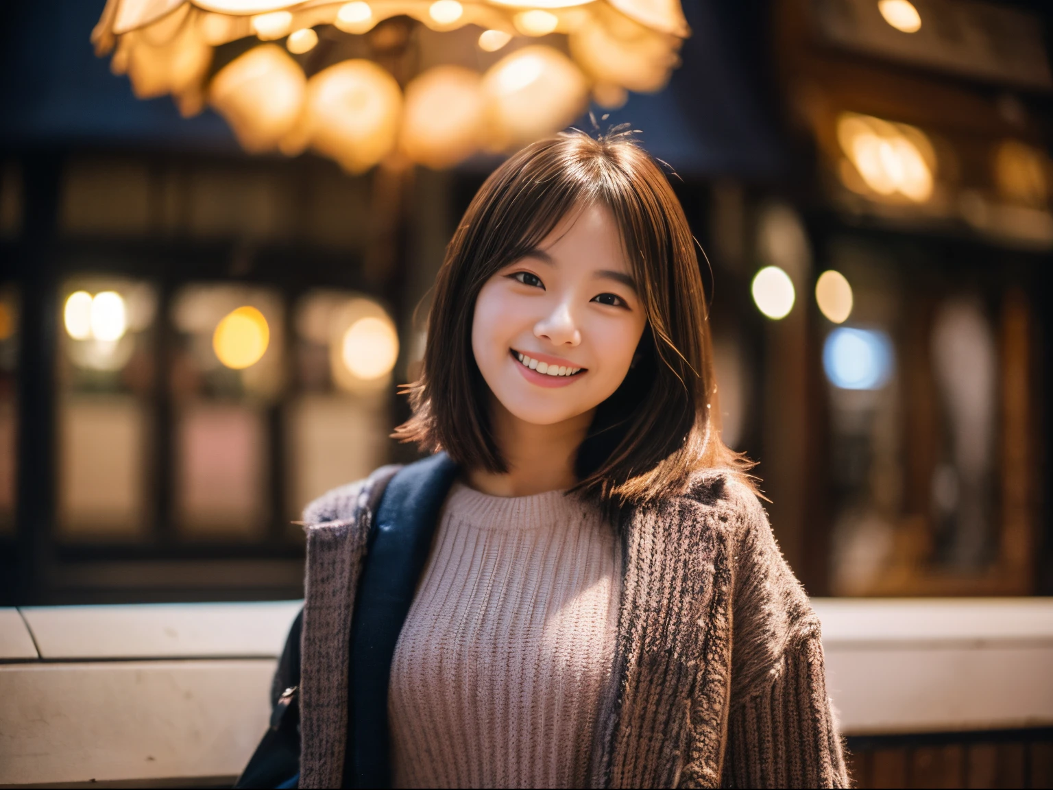 城市: London、deep in the night、cafes、One lady、An 18-year-old woman、Happy smile、Standing、(8K、Raw photography、top-quality、​masterpiece:1.2)、(realisitic、Photorealsitic:1.37)、ultra-detailliert、
1 girl in、cute little、独奏、Beautiful detailed sky、Detailed Cafe、natta、Standing、(blush of the nose)、(A smile:1.1)、tiny chest、seducting smile、profetional lighting、Sony A7R4、Zessie 50mm f1.8、Beautiful Detail Eye、Autumn outfit、a miniskirt、(short-hair:1.2)、floating long hair、Happy smile、17 year old girl
