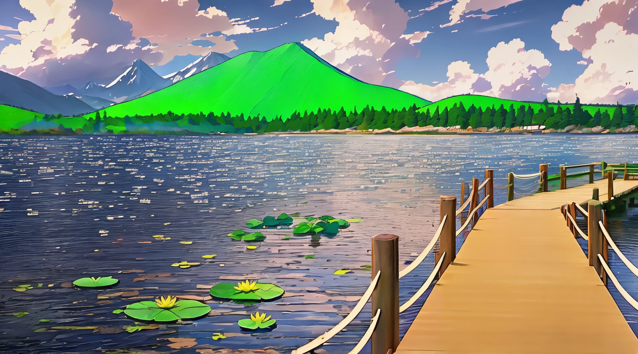 lake, water,