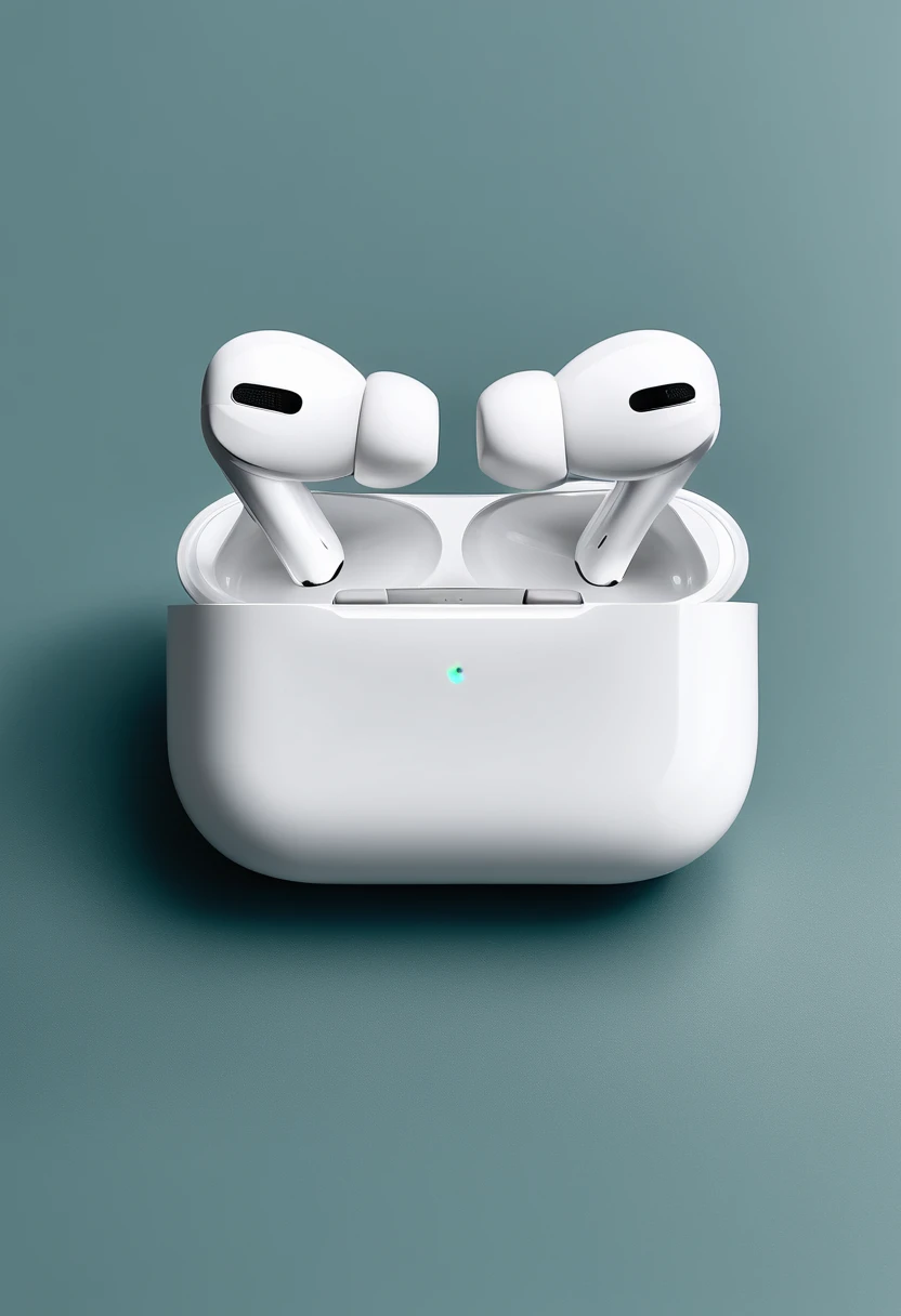 "airpods, wireless earbuds, sleek design, minimalist, high-quality, crystal clear sound, premium materials, ergonomic fit, compact carrying case, cutting-edge technology, seamless connectivity, noise cancellation, immersive audio experience, dynamic range, stylish and functional, trendy accessory, wireless freedom, effortless pairing, lightweight and portable, long battery life, versatile usage, music and calls, robust and reliable, iconic logo, futuristic, modern tech-inspired, high fidelity audio, exceptional performance, comfortable wear, state-of-the-art features, ambient sound mode, Siri integration, intuitive controls, effortless music control, user-friendly interface, innovative design, advanced audio engineering, outstanding sound isolation, premium sound quality, fashionable statement, trendy lifestyle, convenient and practical."