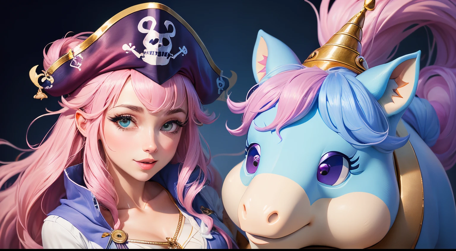 Creation logo creator of the site web au nom de la licorne et le pirate