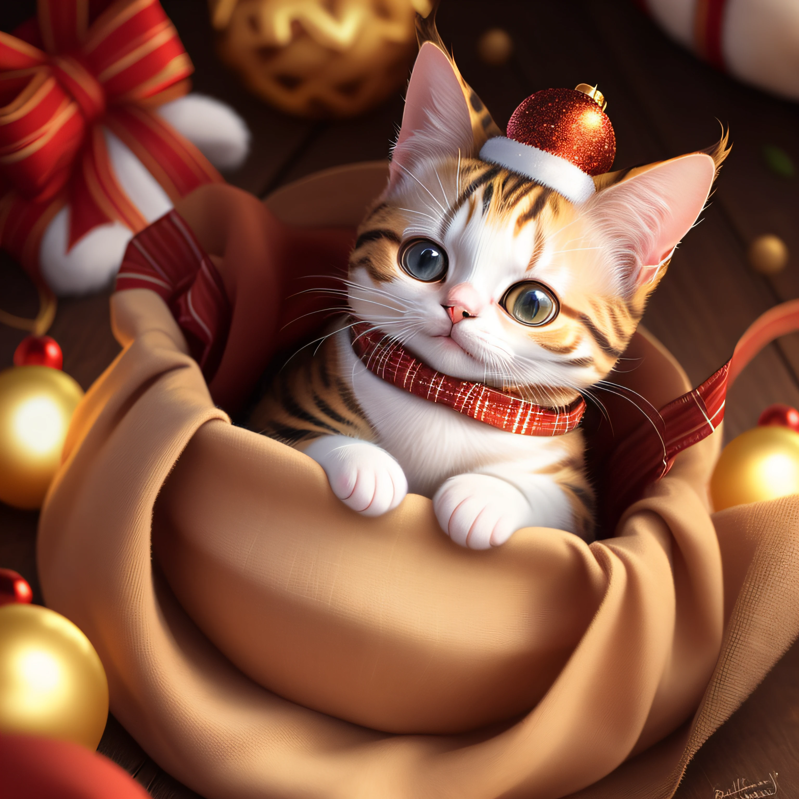 festive cute cat