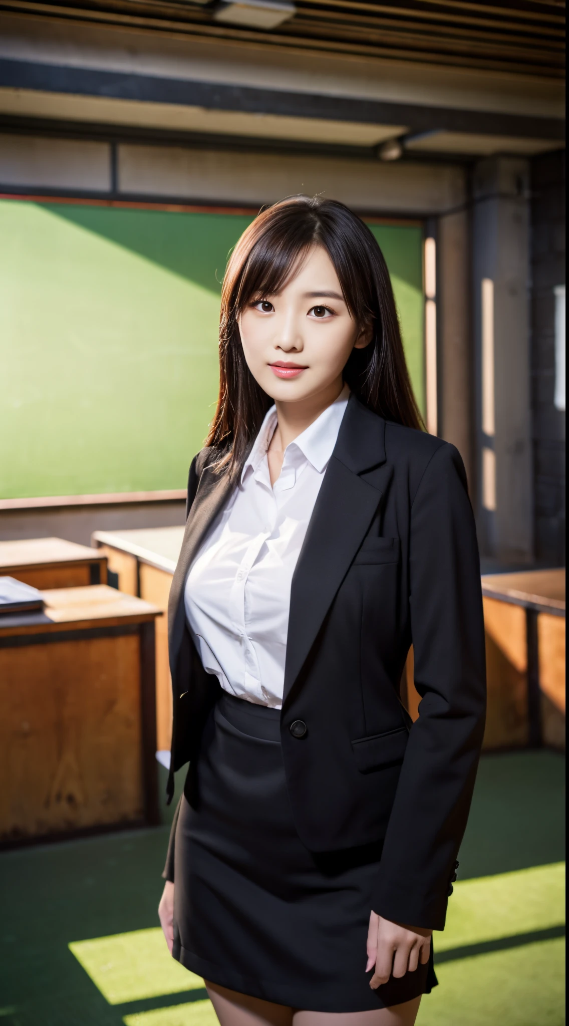 Highest quality、Japanese、teacher、Glasses、Suck the penis、Licking the print stem、、naked、Thick pubic hair、suit、stockings、Tight mini skirt、classroom、smile