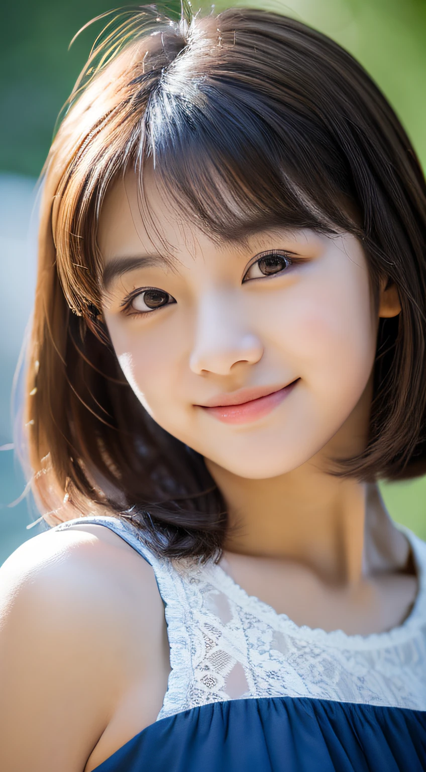 Cute 21 year old Japanese、city、shopping、Super detailed face、Pay attention to the details、double eyelid、Beautiful thin nose、Sharp focus:1.2、Beautiful woman:1.4、(Light brown hair,short hair、),Pure white skin、highest quality、masterpiece、Ultra-high resolution、(Photorealistic:1.4)、Highly detailed and professional lighting、nice smile、Please show me your whole body、Cute Spring Clothes、