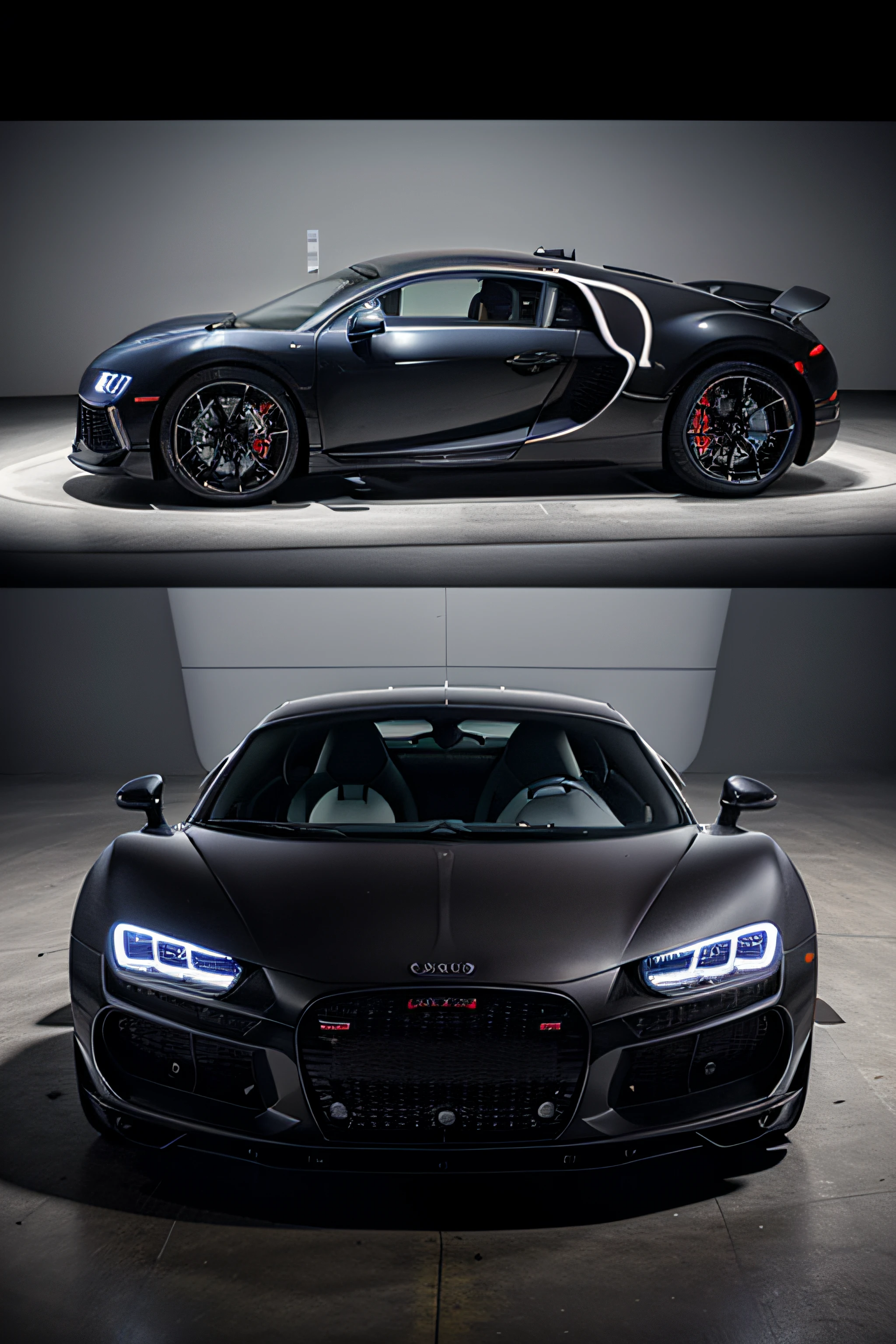 a new car that combines the Bugatti Chiron and the Audi R8 v10 together